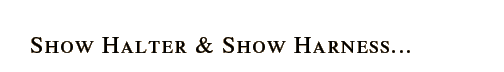 Show Halter & Show Harness